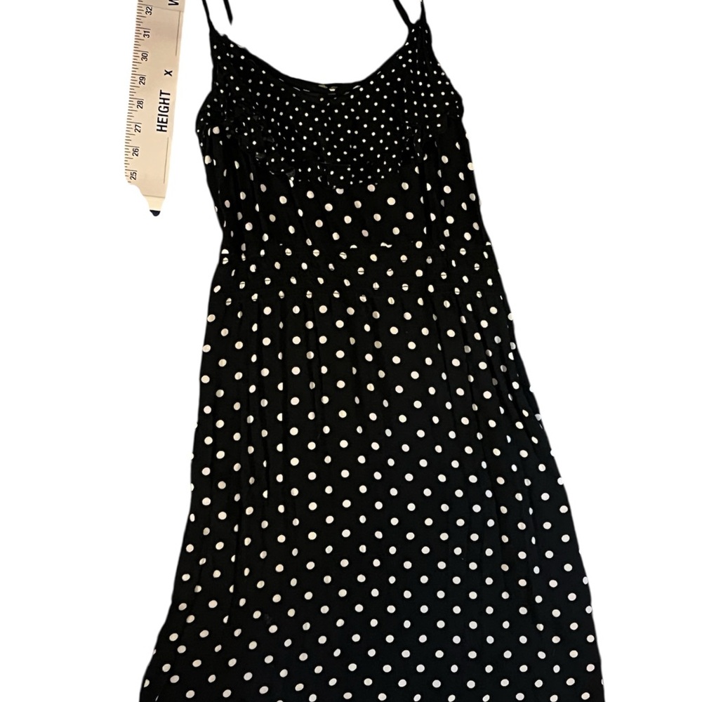 Elle Black and White Polka Dot Dress